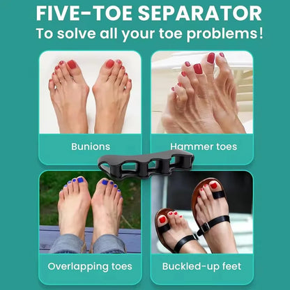 Toe Separators Doctor Recommended Correct Foot and Bunion Pain,Plantar Fasciitis Toe Straightener To Improve Functional Mobility